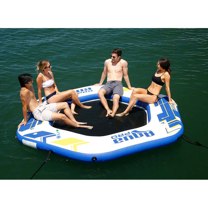 Aqua Leisure 10 Hexagonal Inflatable Island w/Mesh Center [APR20922]